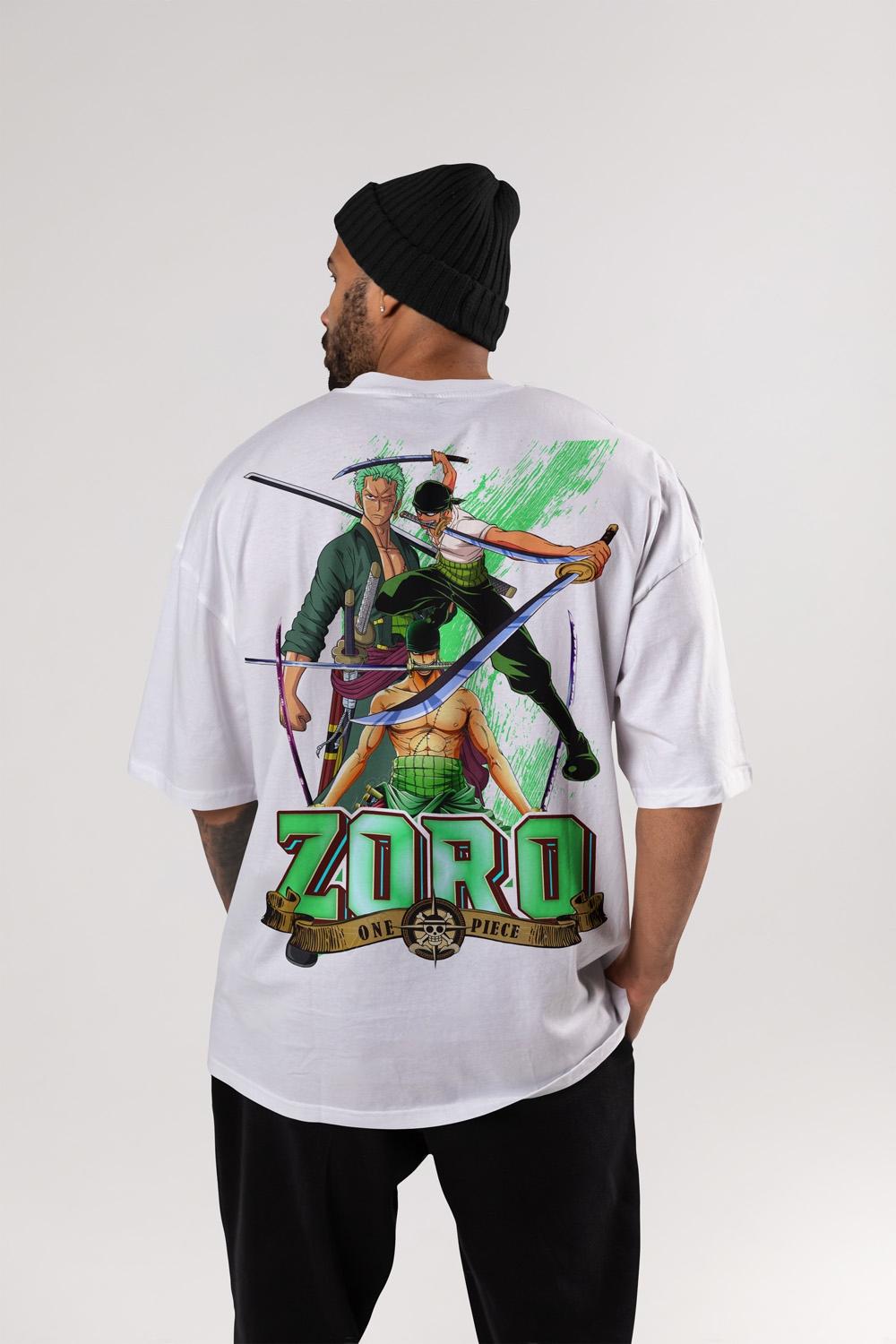 One Piece Zoro Premium Dropshoulders Oversized T-Shirt