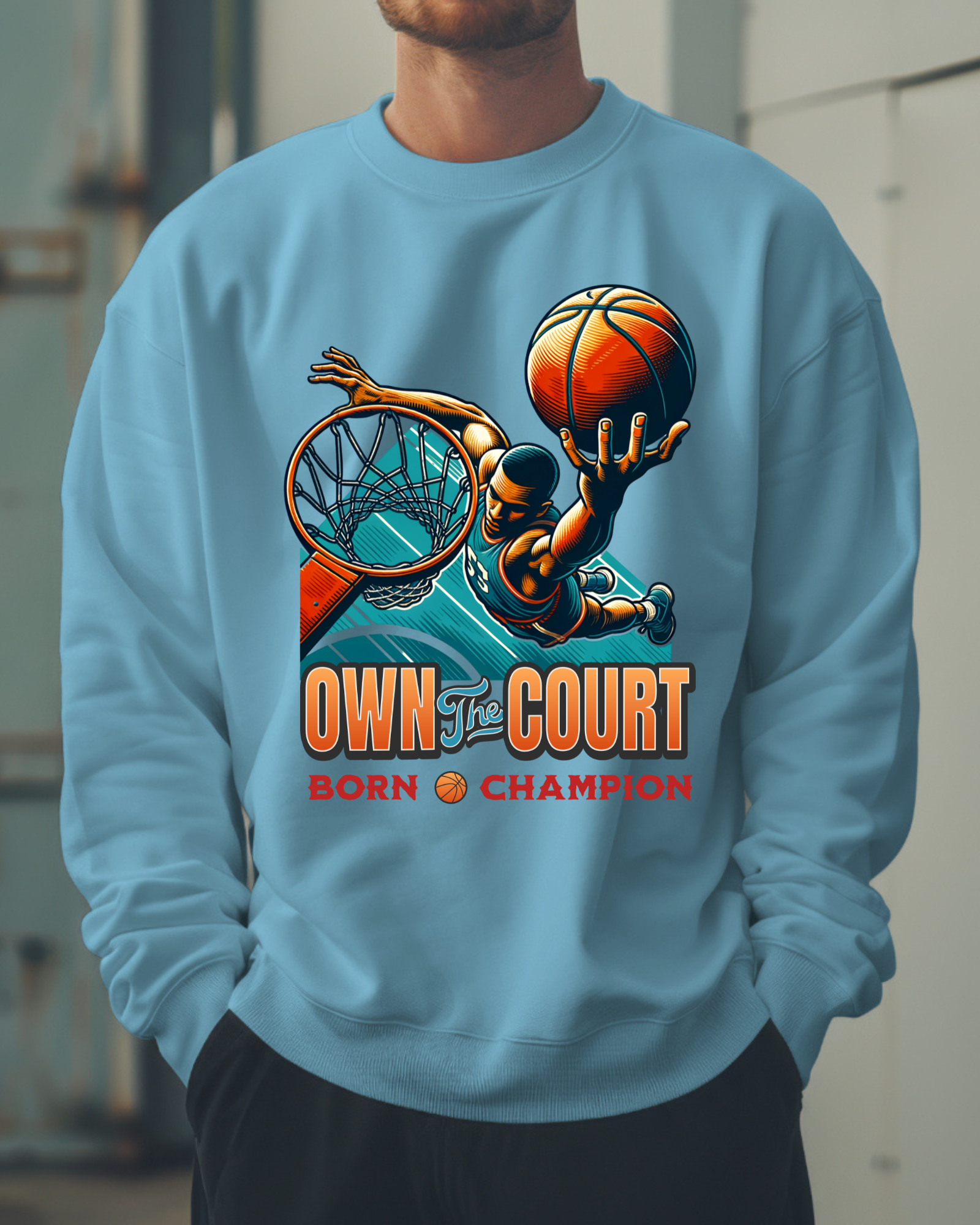 Basketball Design Graphic - Sweatshirt