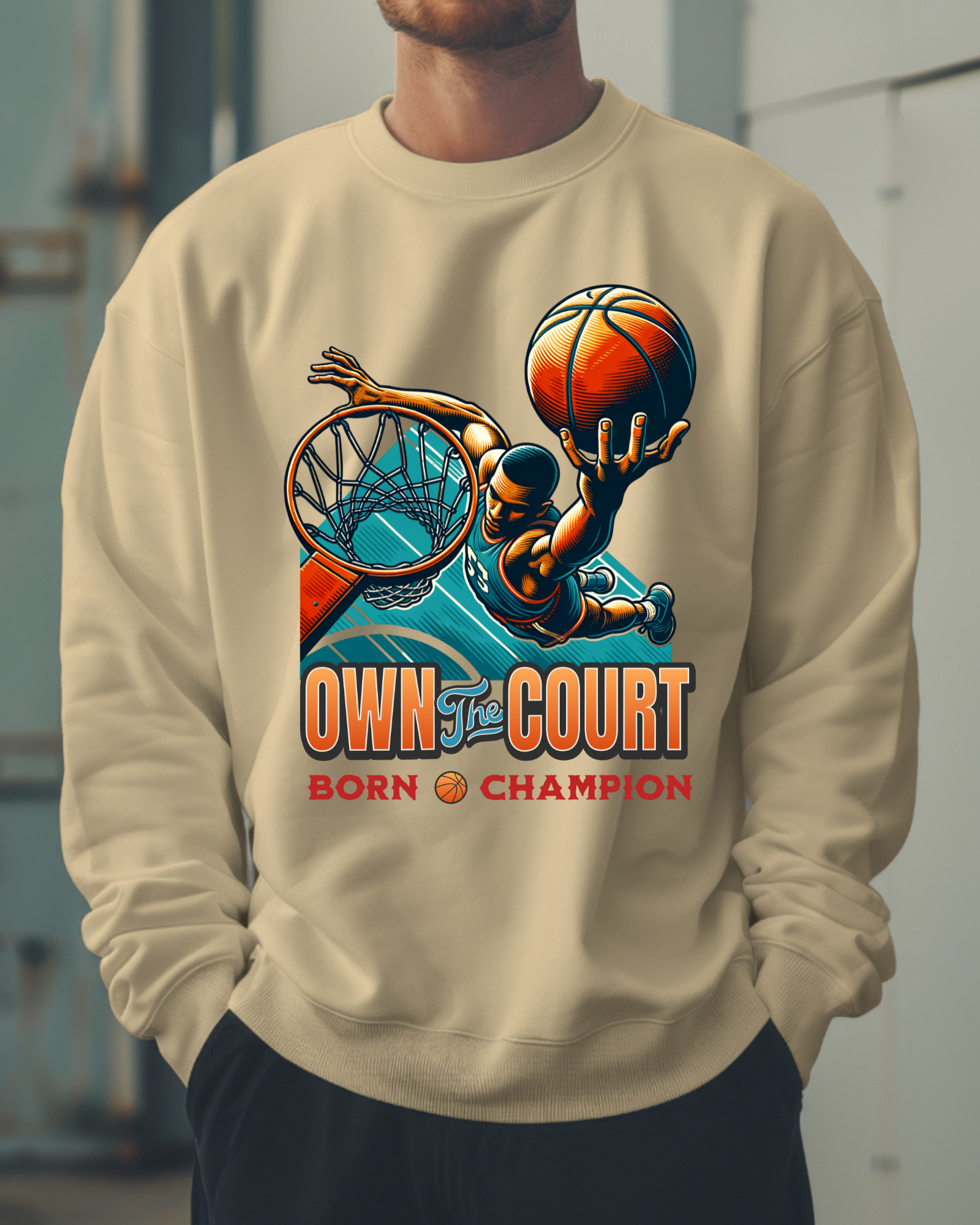 Basketball Design Graphic - Sweatshirt