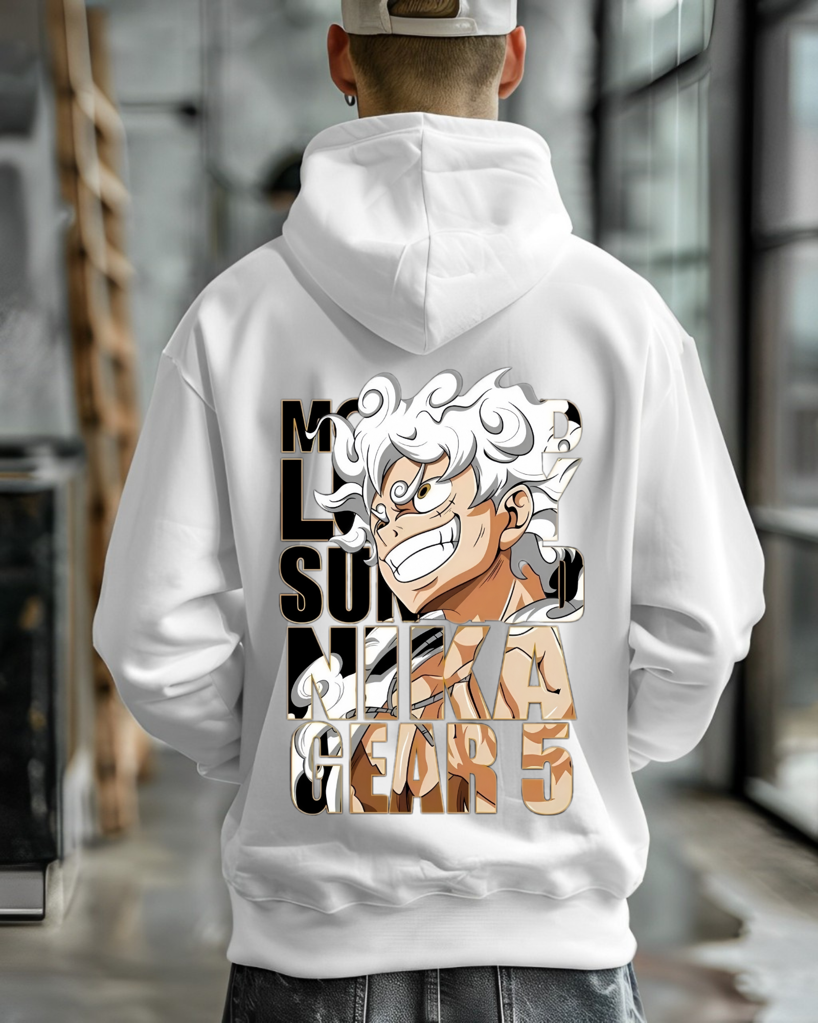 Oversized Premium Luffy Gear-5 - Hoodie