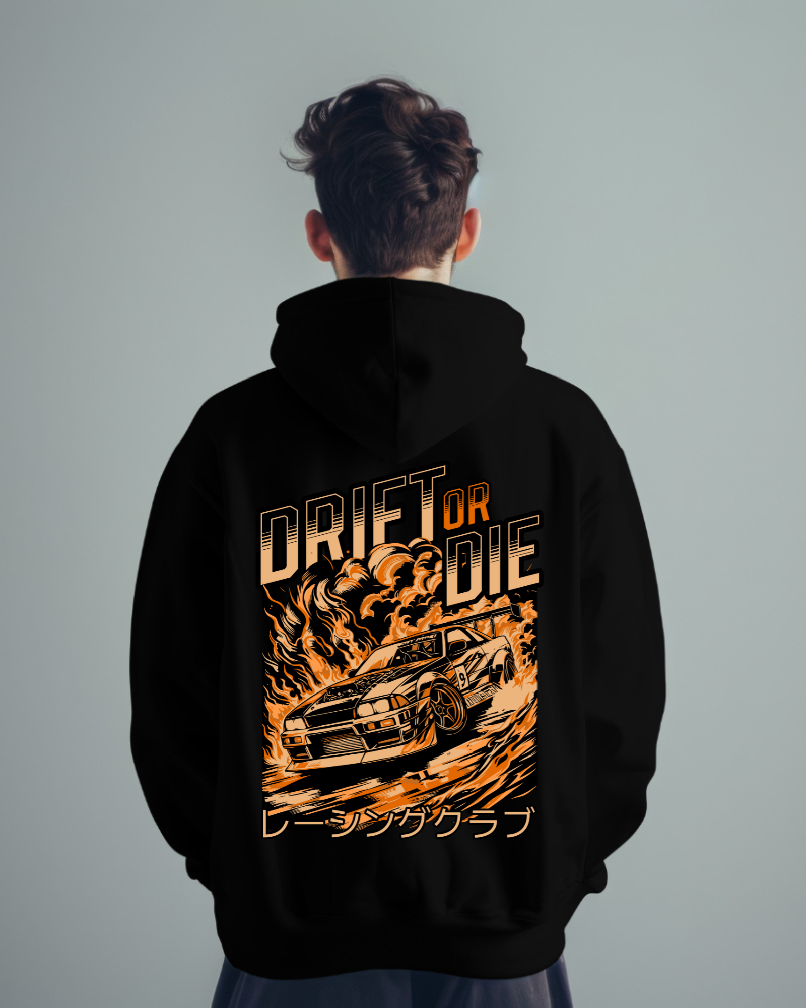 Slim Fit Graphic Car Racing Sport - Hoodie