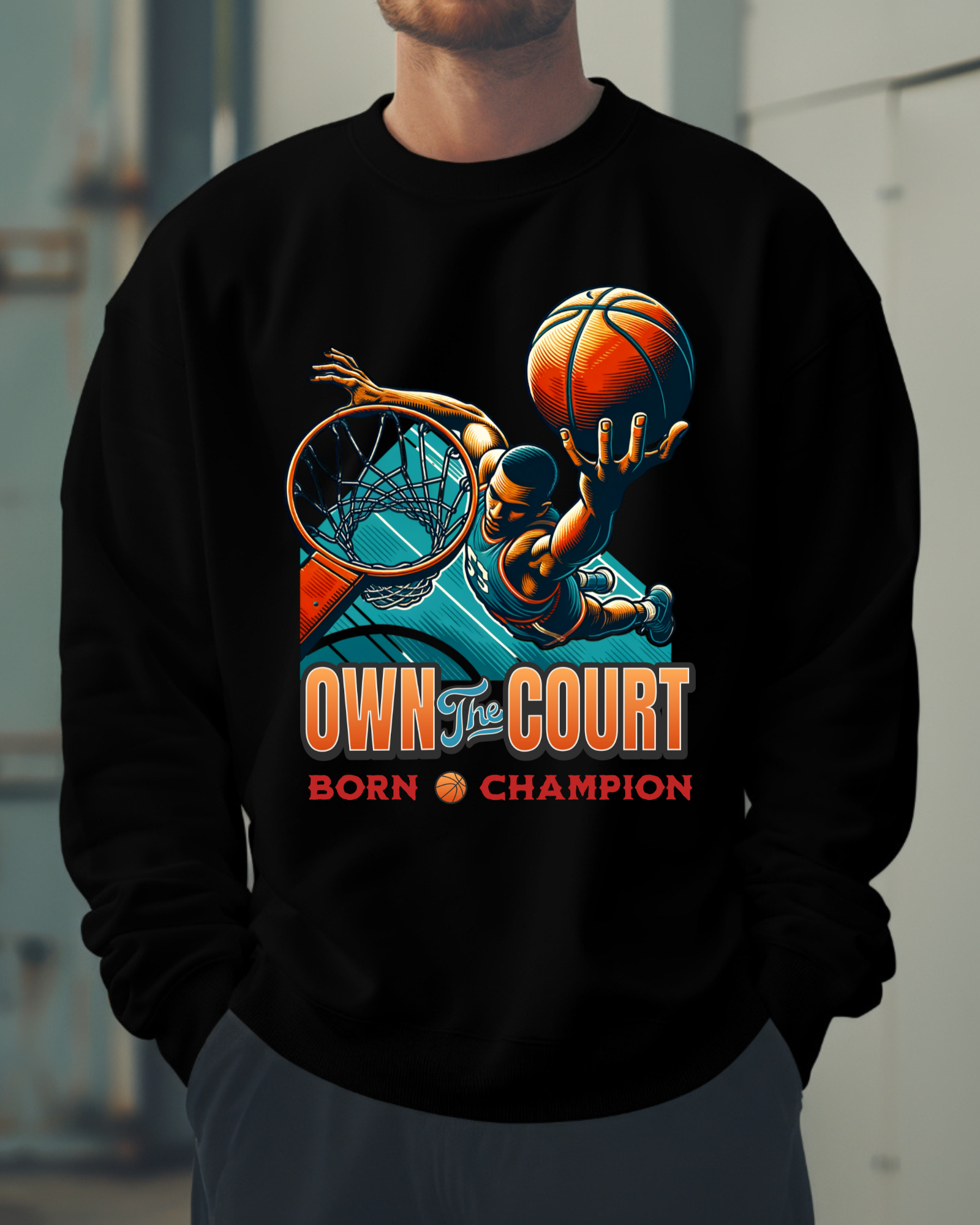 Basketball Design Graphic - Sweatshirt