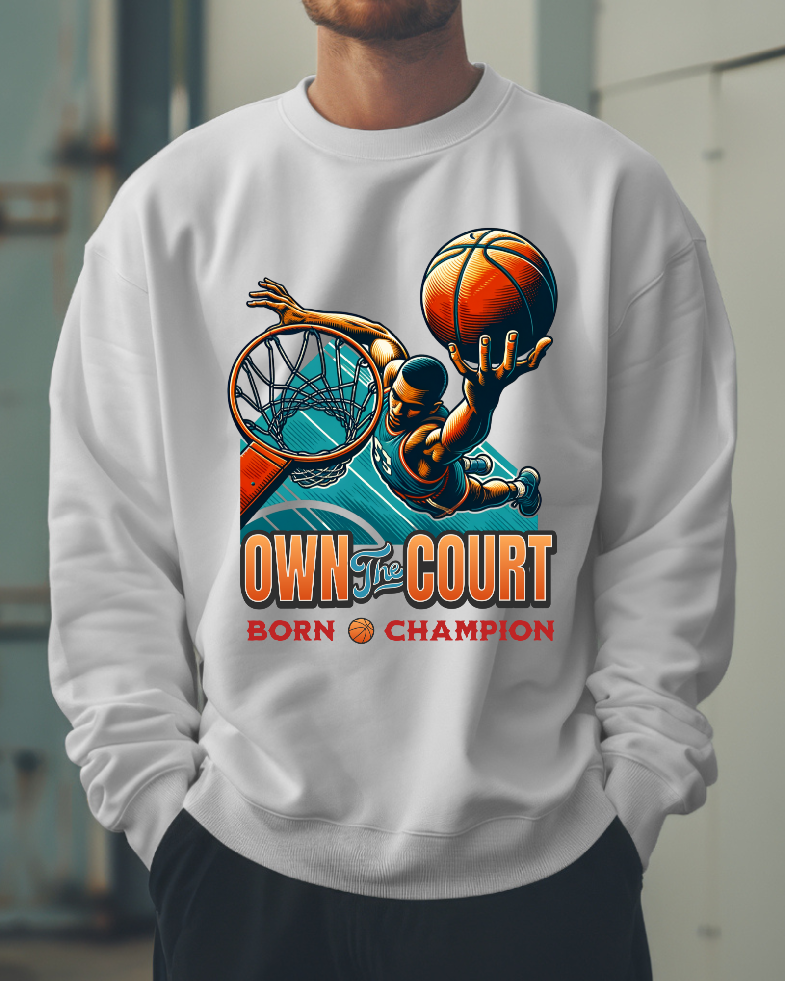 Basketball Design Graphic - Sweatshirt