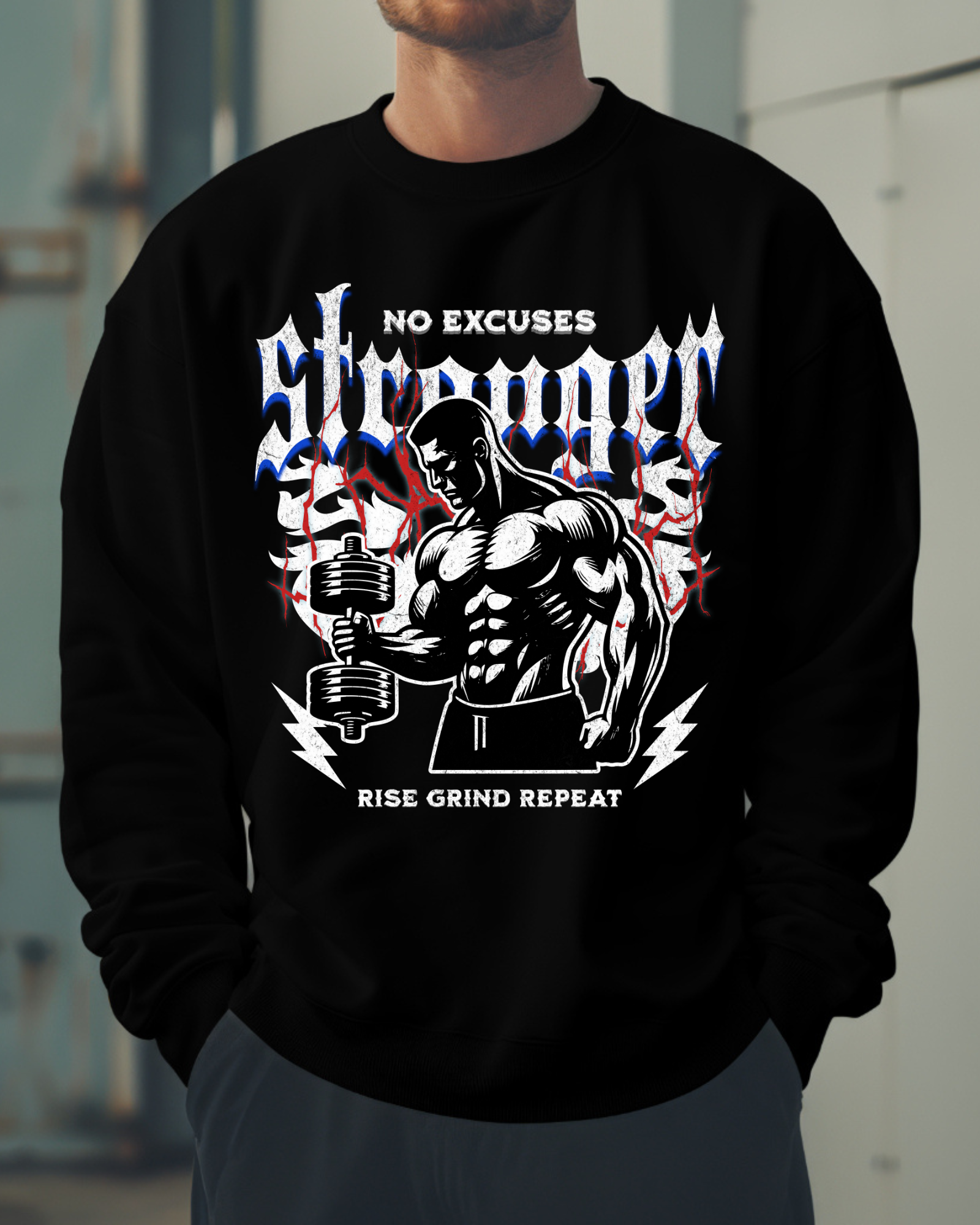 Gym Motivation Graphic - Sweatshirt