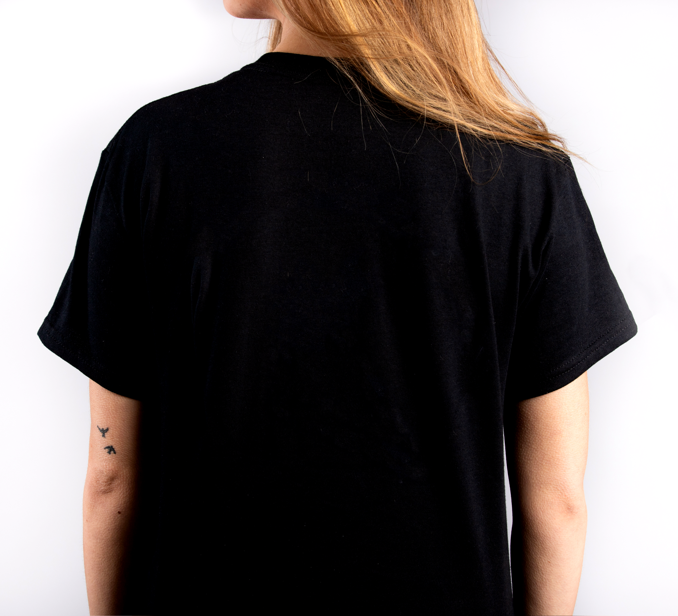 Black Premium Oversized Printed T-Shirt for Girls