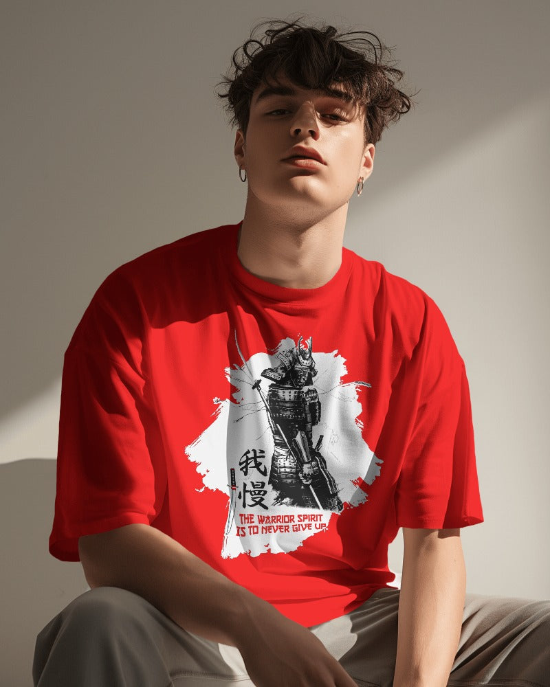 Mens Oversized Premium Samurai T-Shirt