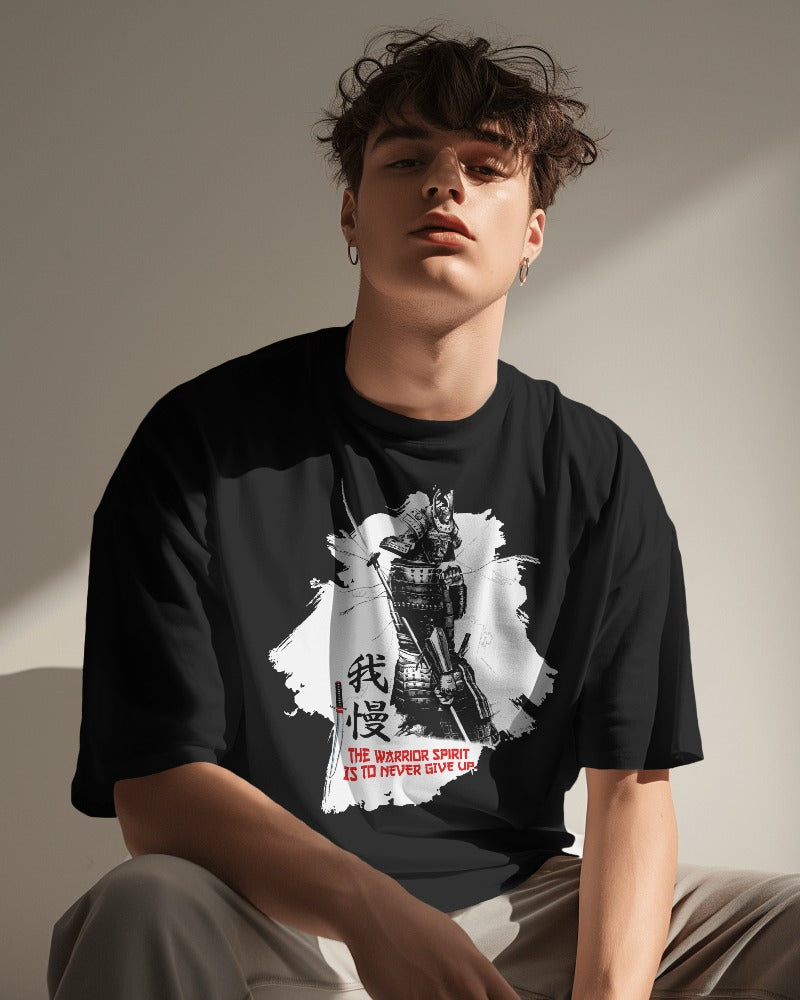 Mens Oversized Premium Samurai T-Shirt