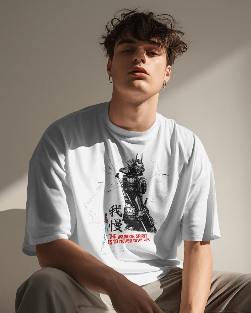 Mens Oversized Premium Samurai T-Shirt