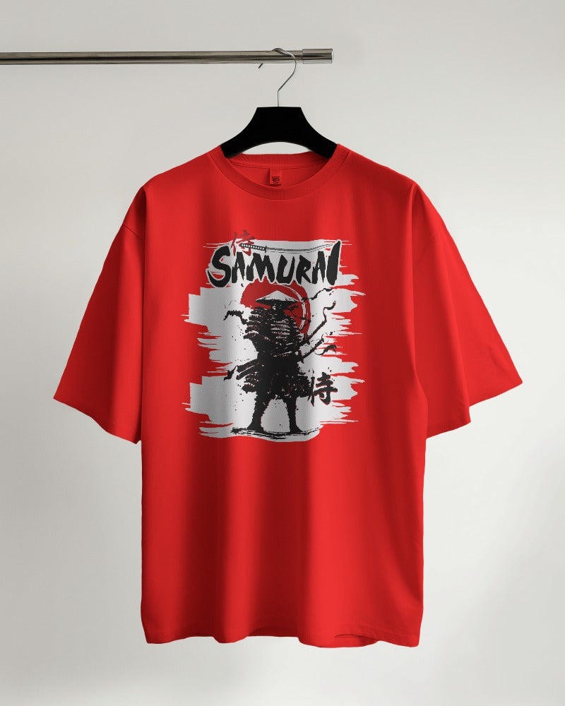 Mens Oversized Premium Samurai T-Shirt