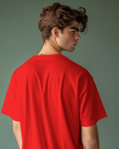 Everyday Oversized Tee  - Red